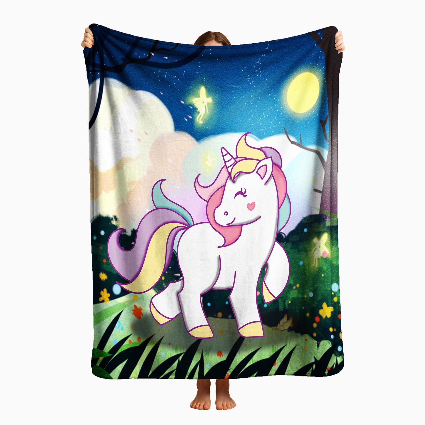 COBIJA UNICORNIO SALVAJE 180X160CM