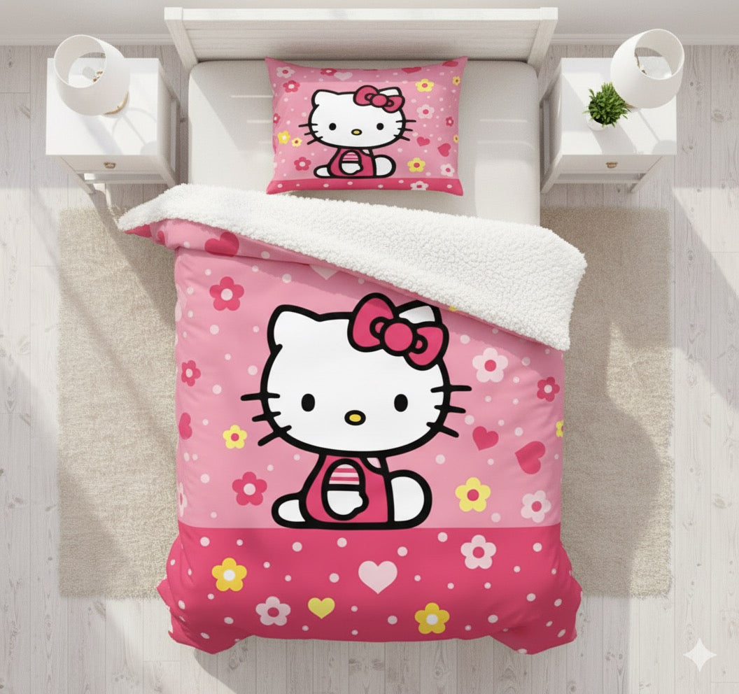 EDREDON HELLO KITTY ROSA