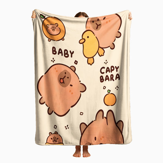 COBIJA CAPIBARA BEIGE 180X160CM
