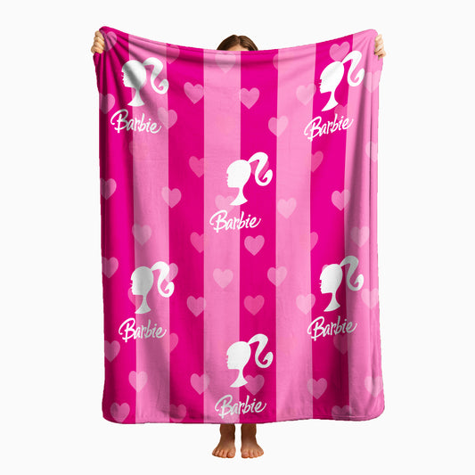 COBIJA BARBIE ROSA 180X160CM