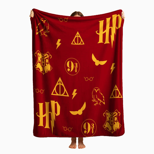 COBIJA HARRY POTTER VINO 180X160CM