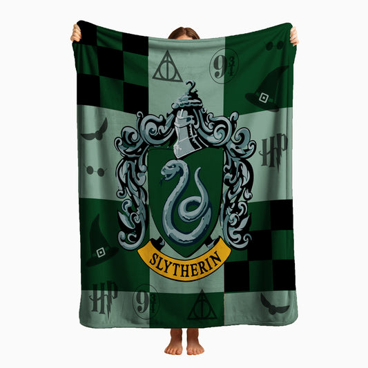COBIJA HARRY POTTER SLYTHERIN 180X160CM