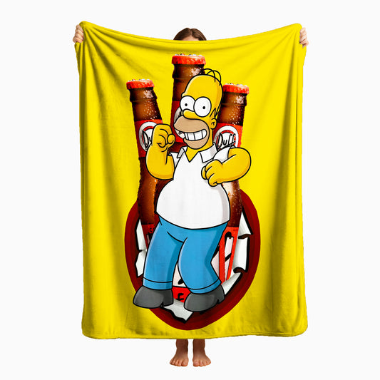 COBIJA HOMERO AMARILLO 180X160CM