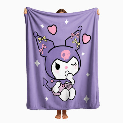 COBIJA KUROMI LILA 180X160CM