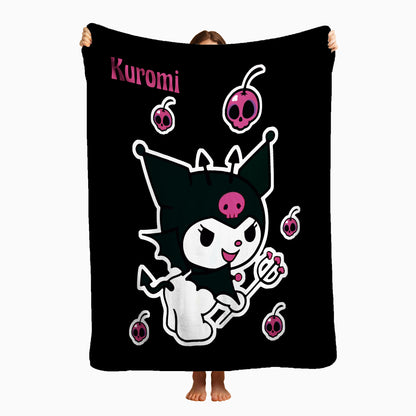 COBIJA KUROMI NEGRA 180X160CM
