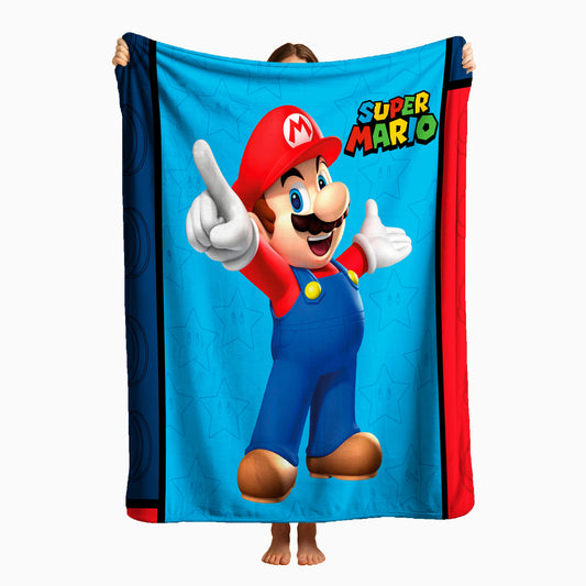 COBIJA MARIO AZUL 180CMx160CM