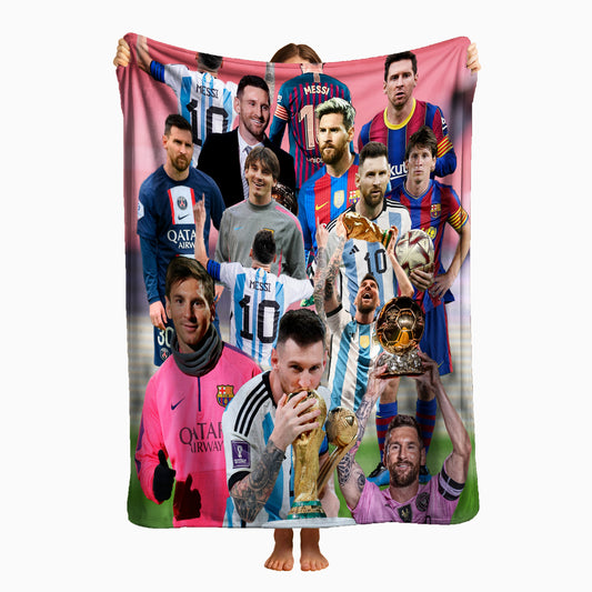 COBIJA MESSI COLLAGE 180X160CM