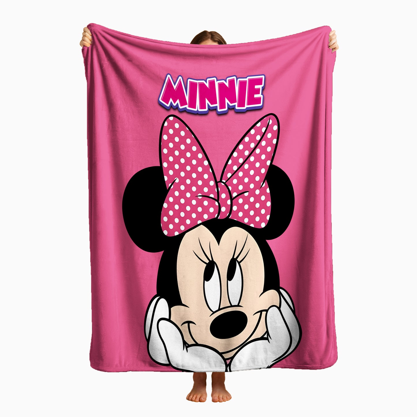 COBIJA MINNIE ROSA 180X160CM