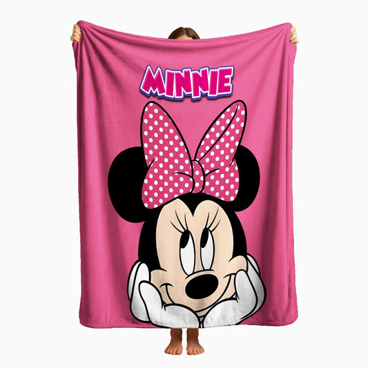 COBIJA MINNIE ROSA 180X160CM