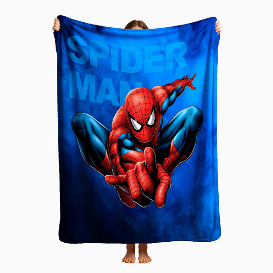 COBIJA HOMBRE ARAÑA AZUL 180X160CM