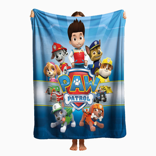 COBIJA PAW PATROL GRIS 180X160CM