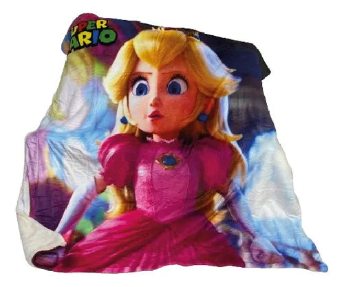 COBIJA PRINCESA PEACH 180X160CM