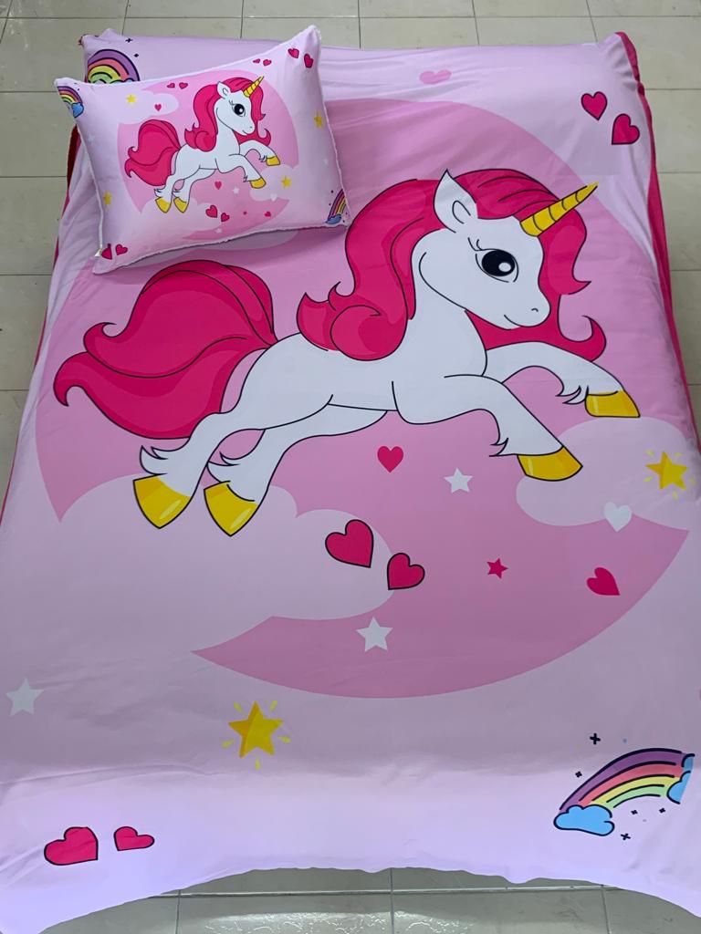 EDREDON UNICORNIO ROSA