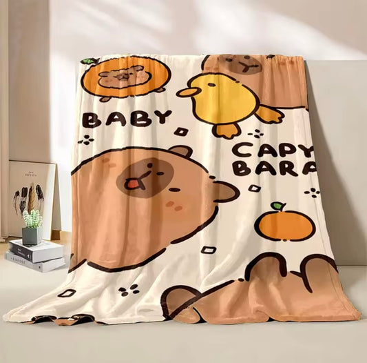 COBIJA CAPIBARA BEIGE 180X160CM